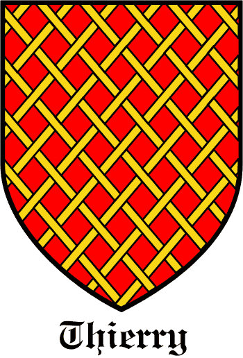 THIERRY family crest THIERRY family crest